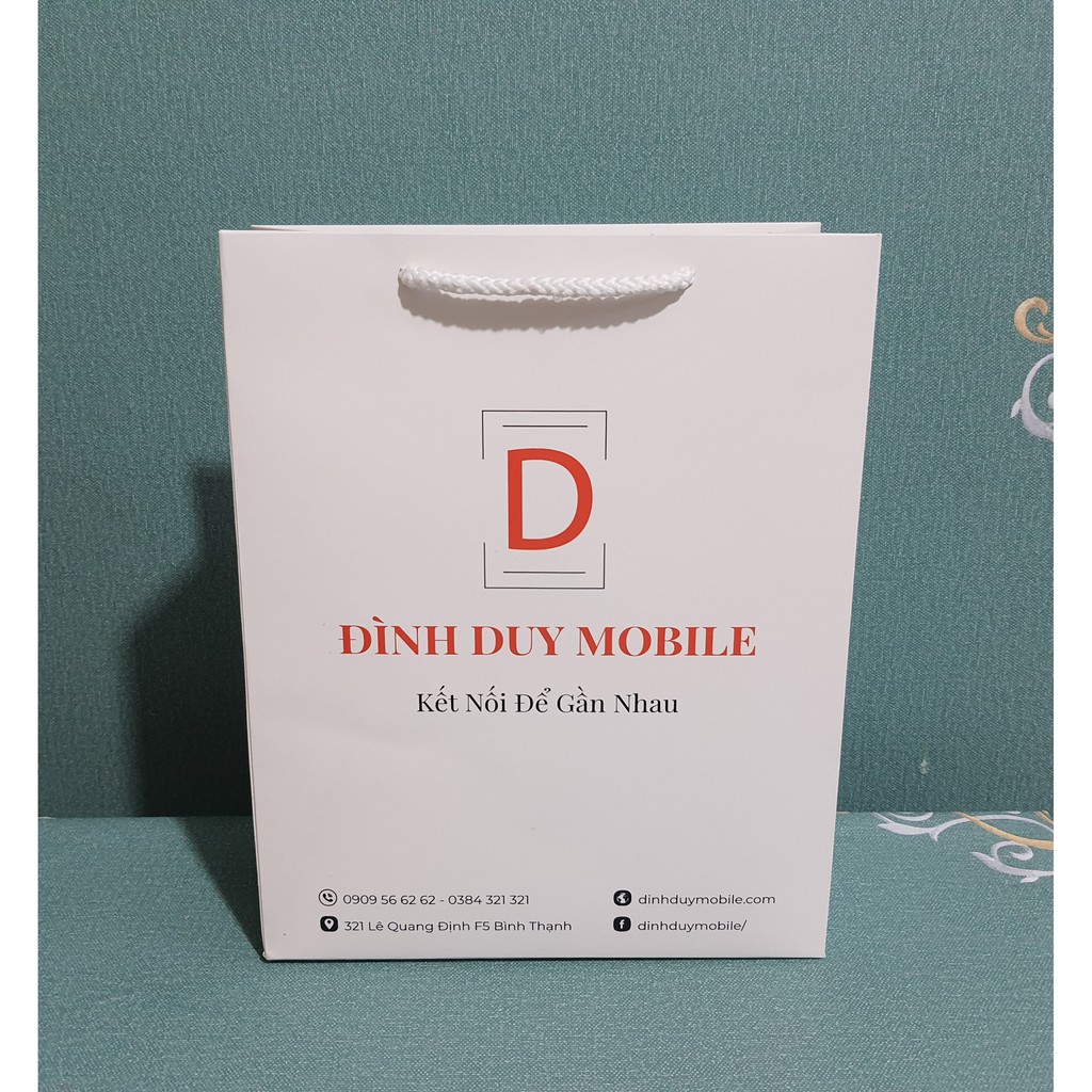 100 Túi in size L phom dọc 20x25x8 (giấy ivory dày) | BigBuy360 - bigbuy360.vn