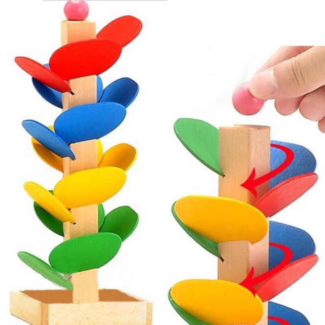 Đồ chơi gỗ: cây thả bi