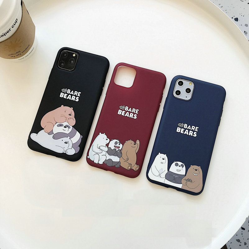 Ốp lưng VIVO Y20 Y20S Y12S Y11 Y50 Y30 V19 Neo U10 Y17 Y15 Y12 Y1S S1 Y91C Y91 Y93 V15 V9 V5 V5S Cute three Bear Soft Case