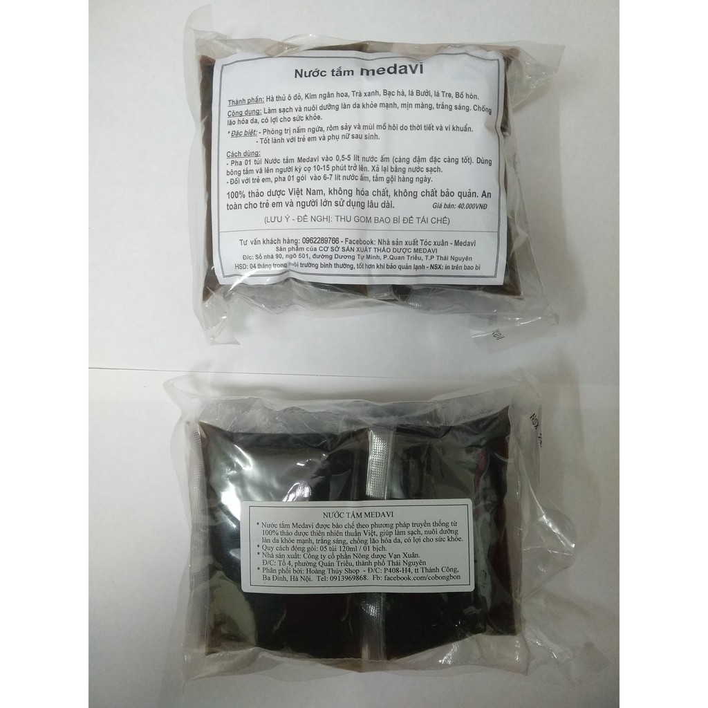 Combo 05 bịch Nước tắm Medavi