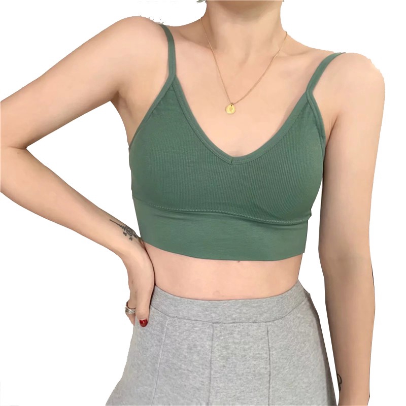 Áo lót thun gân hở lưng FINETOO khoét lưng hình chữ U siêu mát