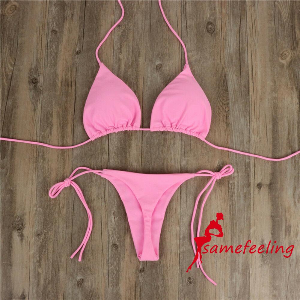 Sf Bộ Đồ Bơi Bikini Hai Dây Phong Cách Mùa Hè Gợi Cảm Cho Nữ