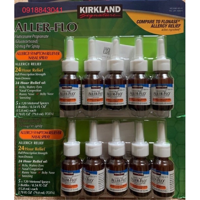 Xịt viêm xoang Kirkland Aller- Flo của Mỹ