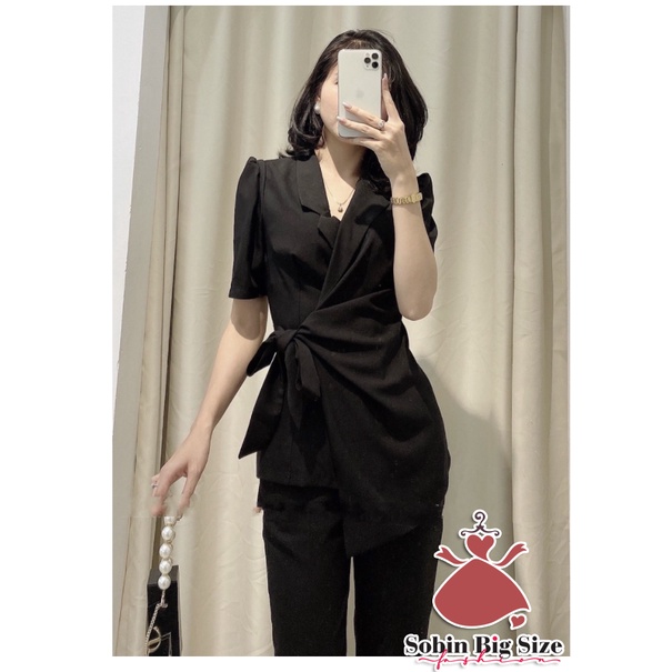 SOBIN BIG SIZE (50 - 90 KG) ÁO VEST THANH LỊCH MIX CÙNG QUẦN TÂY DỊU DÀNG, SANG CHẢNH DẠO PHỐ, Áo vest, Quần tây