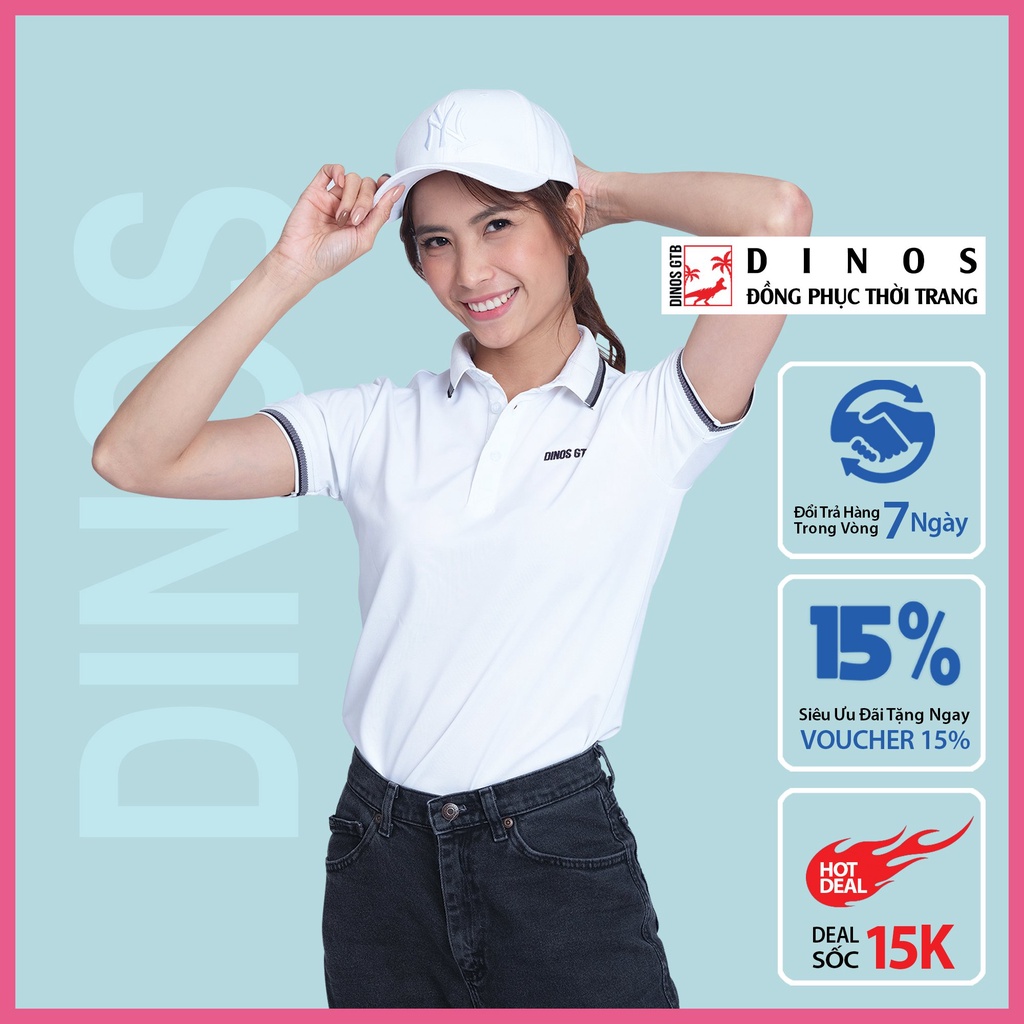 Áo thun polo NAM NỮ cổ bẻ nhiều màu THÊU logo DINOS cao cấp Cá Sấu Thái - Đồng phục công sở, đồng phục gia đình hội nhóm
