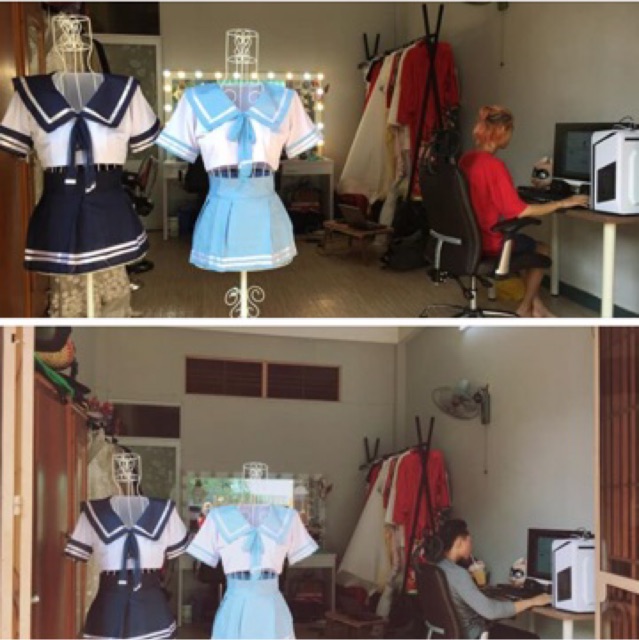 Trang phục cosplay nữ sinh Nhật Bản (hình thật Shop chụp) | BigBuy360 - bigbuy360.vn