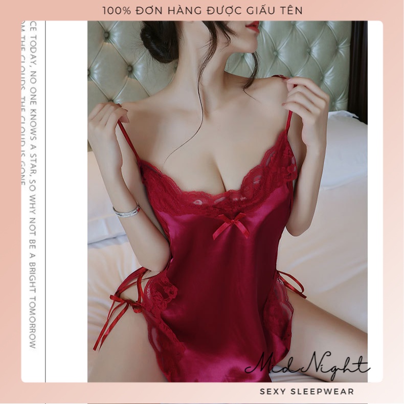 Váy Ngủ Sexy Hở Sườn Quyến Rũ Khiêu Gợi Sang Trọng - Đồ Lót Gợi Cảm Dây Buộc Ren Cám Dỗ Đầy Kích Thích Mid Night Sexy | BigBuy360 - bigbuy360.vn