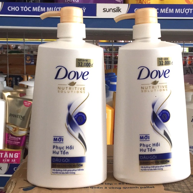 Dầu Gội-Xả Dove 640g/610g Mới