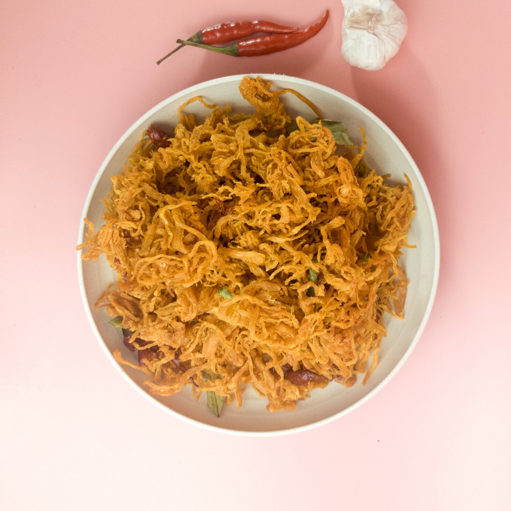 Khô gà lá chanh cay,gà khô lá chanh 100g,300g,Tiny Food đồ ăn vặt Đà Nẵng | BigBuy360 - bigbuy360.vn