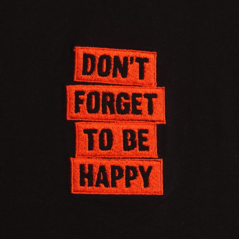 Áo Phông Rộng MYO Vải Cotton Thêu Don’t Forget To Be Happy
