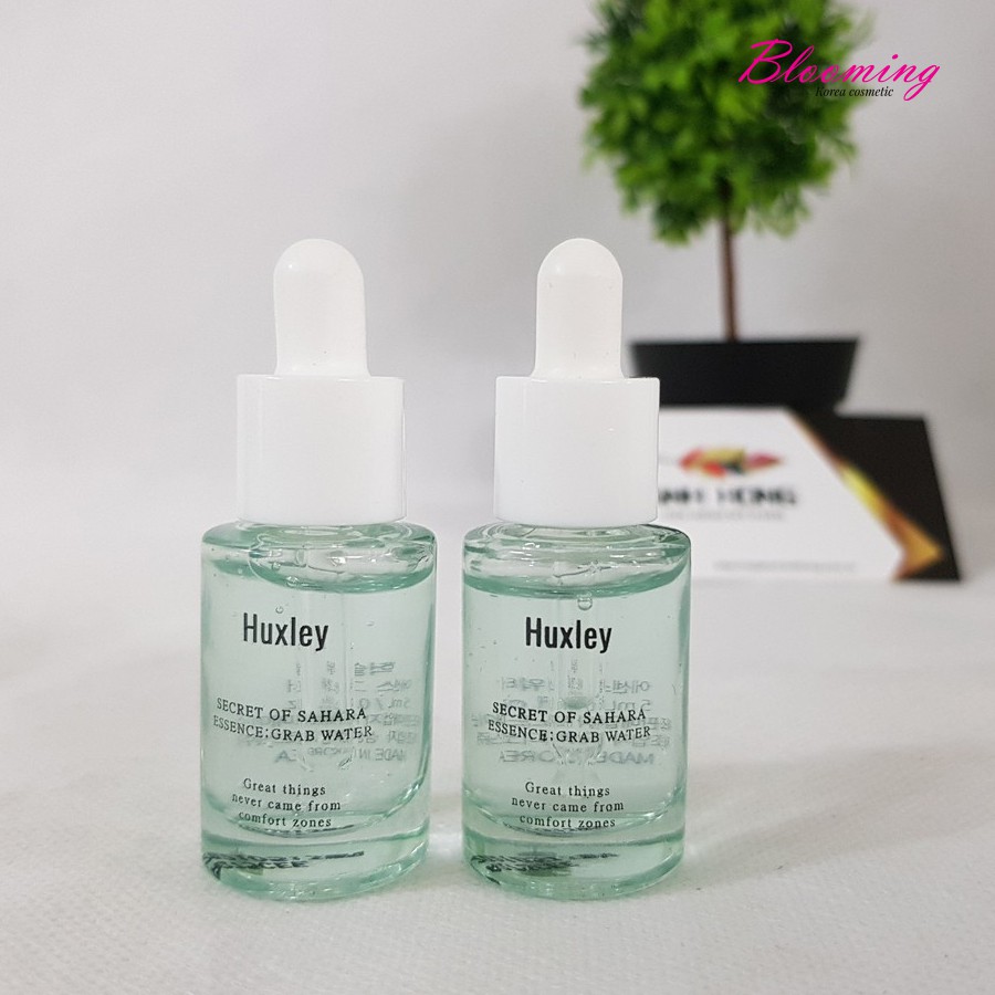 Tinh chất cấp ẩm dành cho da dầu, ngăn ngừa mụn, giảm mẫn đỏ trên da Huxley Essence Grab Water 5ml