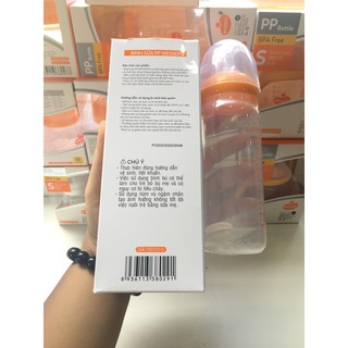 BÌNH SỮA PP WESSER CỔ HẸP 250ML