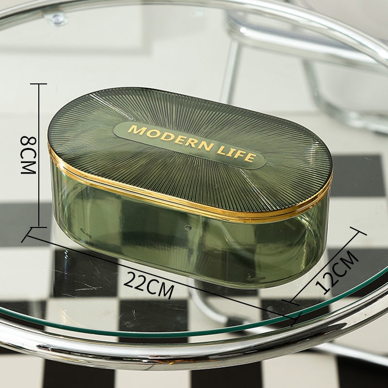 Hộp Đựng Tăm Bông / Mỹ Phẩm Để Bàn Tiện Lợi