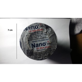 Môt cuộn băng dính điện NANO TO Nga Dũng loại bản dầy 0,5mm rộng 18mm dài 20 mét rất dai và dính