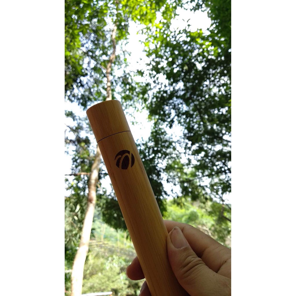 Bộ bàn chải tre và hộp đựng Pavicico