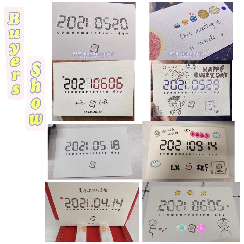 1 Set Thiệp Chúc Mừng Sinh Nhật Làm Quà Tặng Lãng Mạn