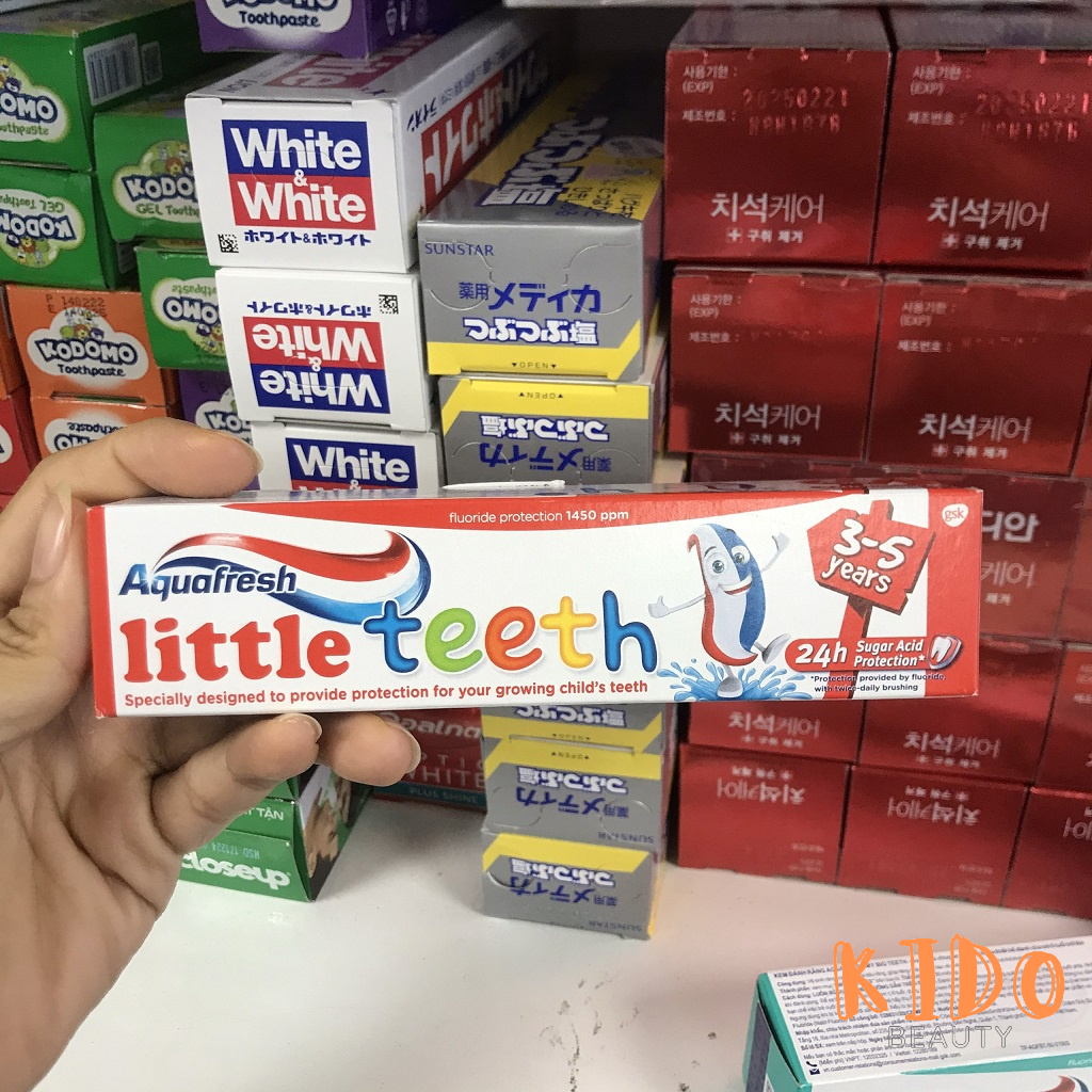 Kem Đánh Răng Aquafresh Cho Trẻ Em Từ 3-5 Tuổi / Trên 6 Tuổi / Trên 2 Tuổi 50ml | 130.4g - Bàn chải đánh răng