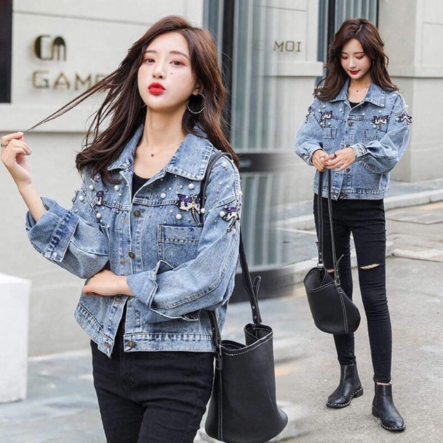 Áo jean nữ cao cấp kiểu dáng phong cách QCNP1460