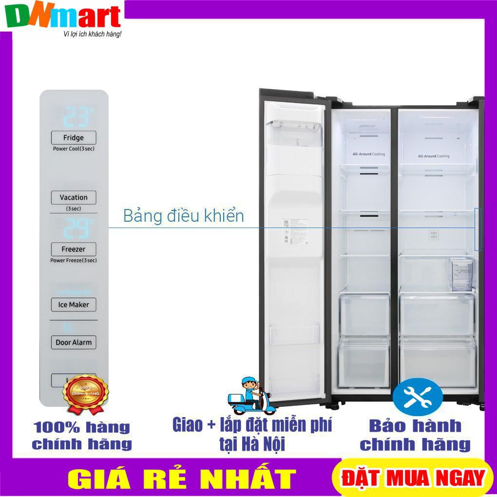 Tủ lạnh Samsung side by side RS64R53012C/SV