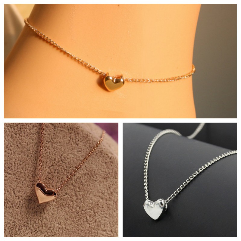 Dây chuyền vàng mặt trái tim thiết kế thanh lịch xinh xắn cho nữ