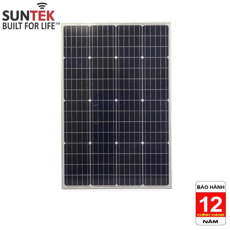 Tấm PIN Năng Lượng Mặt Trời SUNTEK Mono SS100 30V/100W - Hàng Chính Hãng - Bảo hành 12 năm, tuổi thọ 30-50 năm