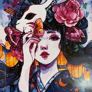 Hot hit !!! Tranh tô mầu số hoá DIY cô gái 40*50cm