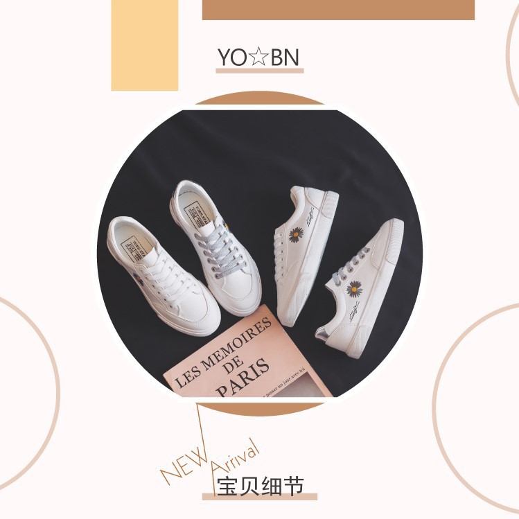 [ XẢ KHO SỐC ] Giày Thể Thao Nữ - Giày Sneaker Nữ  MIX Hoa Cúc & Họa Tiết Thêu