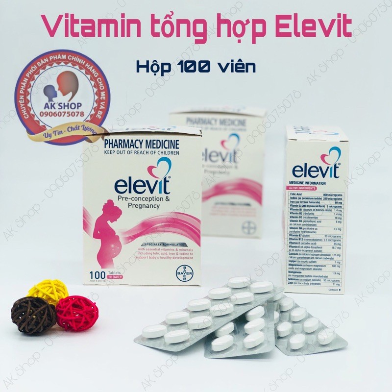 Vitamin tổng hợp elevit hàng Úc