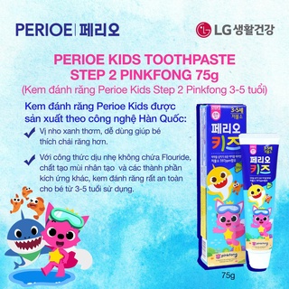 Kem Đánh Răng Cho Bé Perioe Pinkfong Hàn Quốc