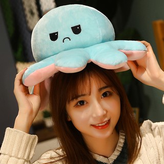 Bạch tuộc 2 mặt nhồi bông đáng yêu Thú bông Bạch tuộc cảm xúc, hàng Việt Nam, chất lượng cao reversible octopus đồ chơi hot youngtime Bạch tuộc nhồi bông cảm xúc độc đáo vui nhộn cho trẻ nhỏ có lộn hai mặt