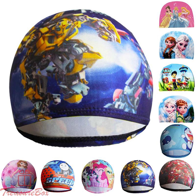 Nón bơi in họa tiết hoạt hình cho trẻ em