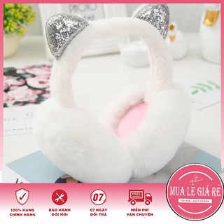 Bông Bịt Tai Giữ Ấm Hình Tai Mèo Hoạt Hình 3d Đáng Yêu Cho Nữ - Đồ Bịt Tai Giữ Ấm Lấp Lánh Dễ Thương - BTTM