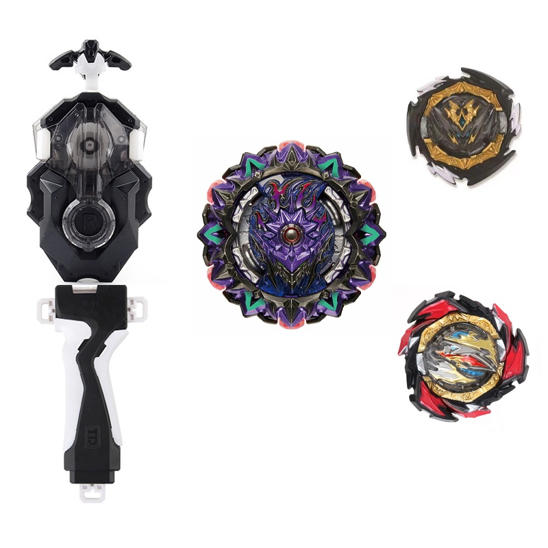 Con quay đồ chơi Beyblade Variant Lucifer B169, Belial B180, Dangerous B191, tay phóng BLACK