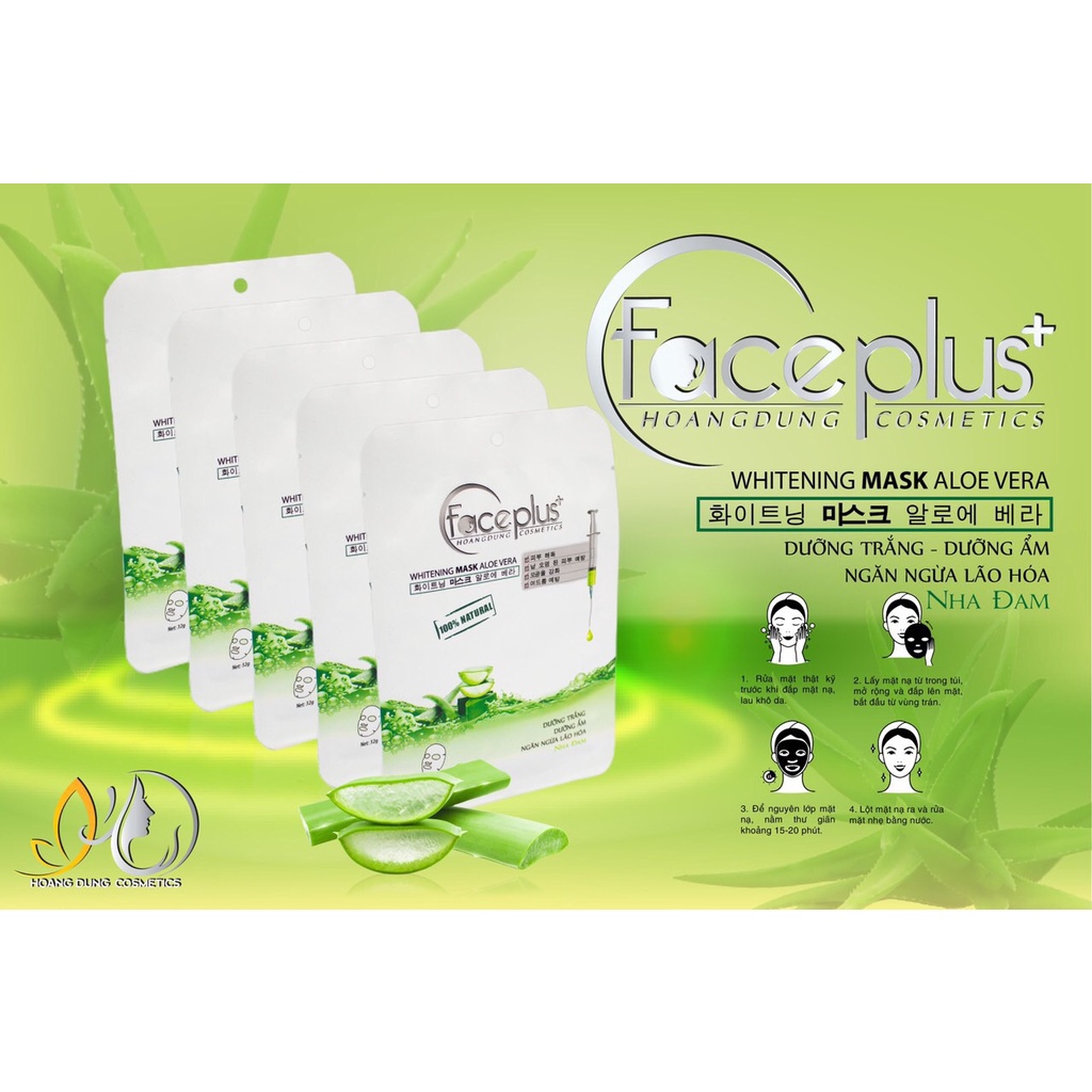Mặt nạ FacePlus+ chiết xuất nha đam ngừa mụn, mờ thâm sẹo