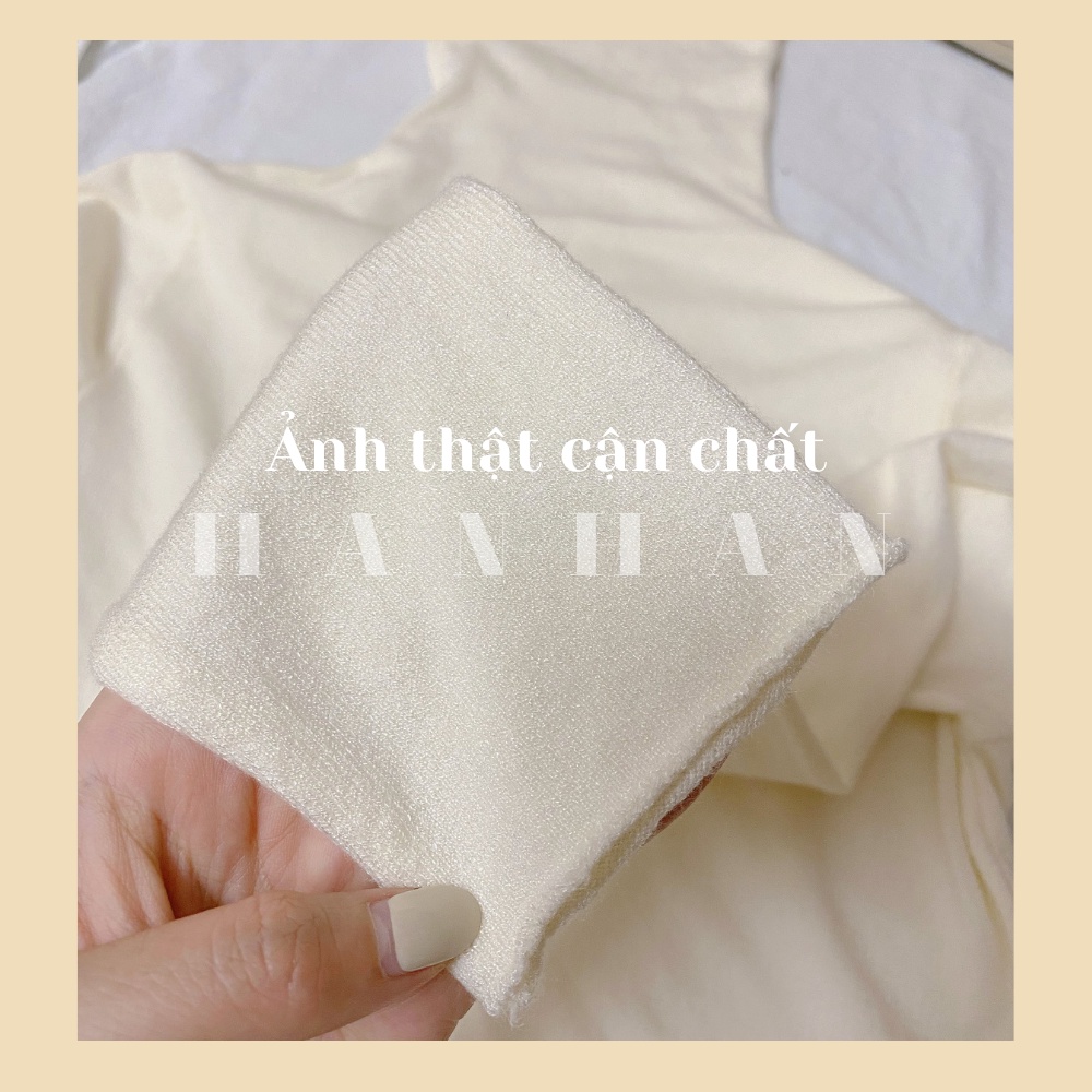 Áo len cao cổ mỏng nữ dài tay nữ thu đông giữ nhiệt basic trắng đen be nâu | BigBuy360 - bigbuy360.vn