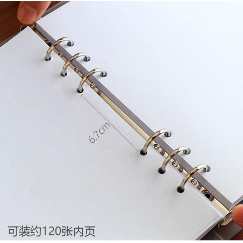 Sổ còng chiết lưu chữ washi tape,stiker