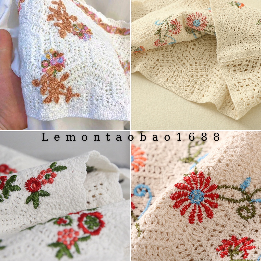 Áo 2 dây thêu hoa dệt kim croptop có thể mặc bên ngoài