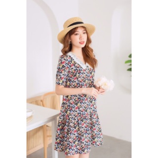 Váy hoa cổ sen đuôi cá