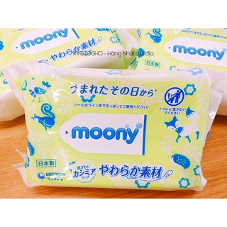 Khăn ướt Moony nội địa nhật (80 tờ/gói)