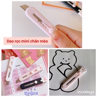Dao rọc giấy mini chân mèo kute