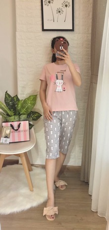 [ Đẹp - Độc- Lạ] Bộ cotton thỏ siêu xinh