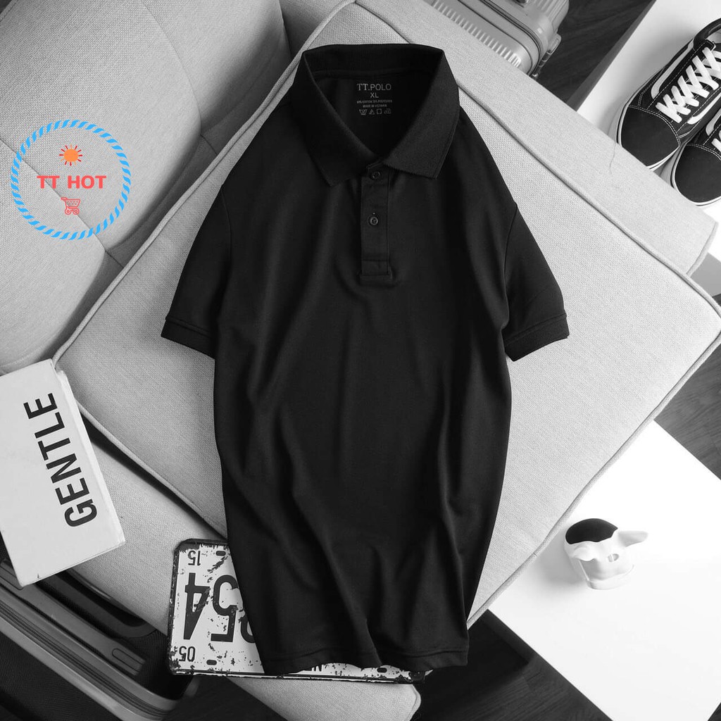 Áo Polo nam trơn basic Hàng Việt Nam cao cấp, chất vải cá sấu , chống nhăn tuyệt đối | BigBuy360 - bigbuy360.vn