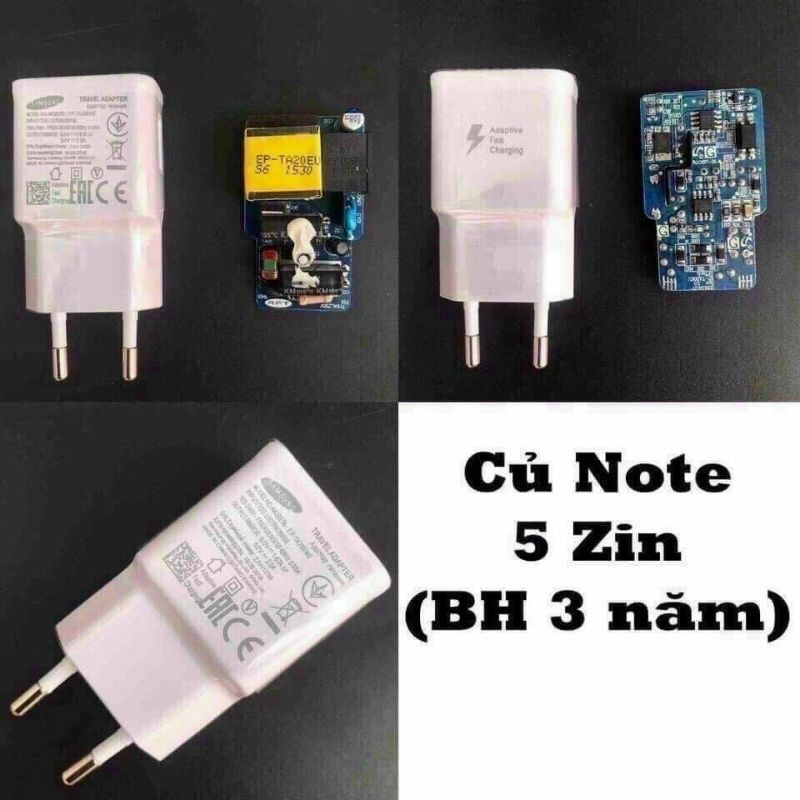 Củ sạc Zin SamSung Note 5 - Chính hãng bảo hành 3 năm