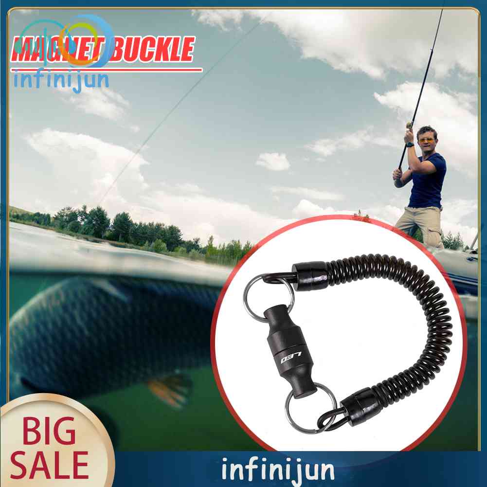 Giá Đỡ Lưới Bắt Cá Từ Tính Kèm Dây Đeo Tiện Dụng