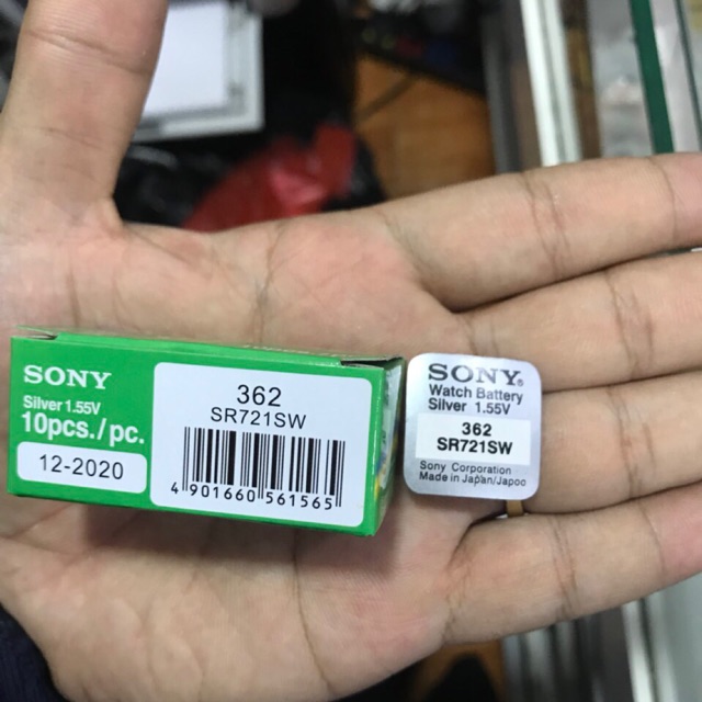 Viên pin đồng hồ Sony 362 SR721SW - Pin Sony 721 - 362 vỉ 1 viên