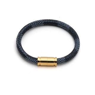 Vòng Tay Da Khóa Nam Châm Chất Lừ Phong Cách zan10