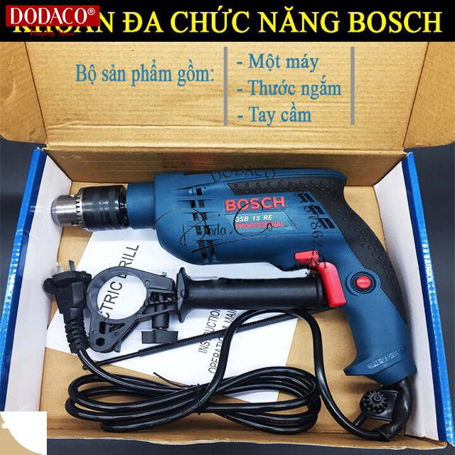 [Ảnh thật] Máy khoan 13 ly BOSCH khoan tường bê tông khoan sắt khoan gỗ