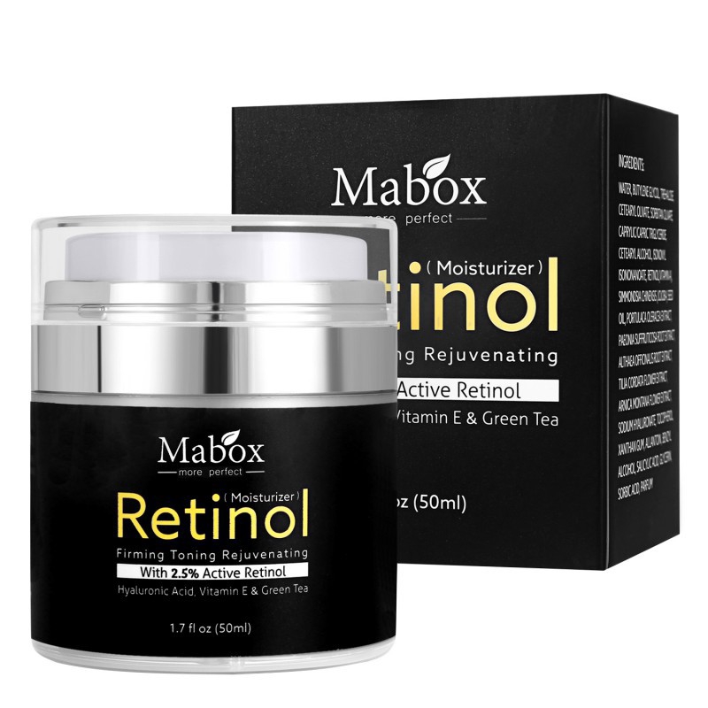 [Hàng mới về] Kem dưỡng da ban đêm MABOX chứa  Retinol Hyaluronic Acid làm trắng da 50ml