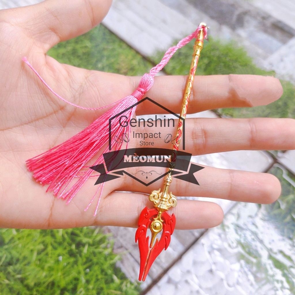 HỘ MA Mô hình kim loại trang bị game Genshin Impact 12cm HUTAO