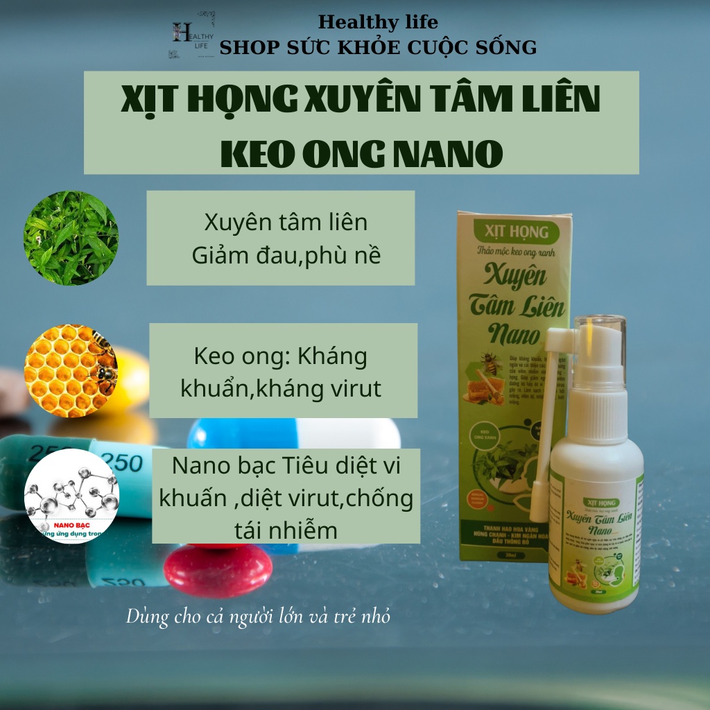 Xuyên tâm liên xịt họng, xịt họng keo ong,xịt keo ong xuyên tâm liên xuyên tâm liên,keo ong xịt họng cho bé